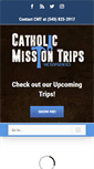 Mobile Screenshot of catholicmissiontrips.net
