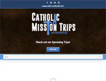 Tablet Screenshot of catholicmissiontrips.net
